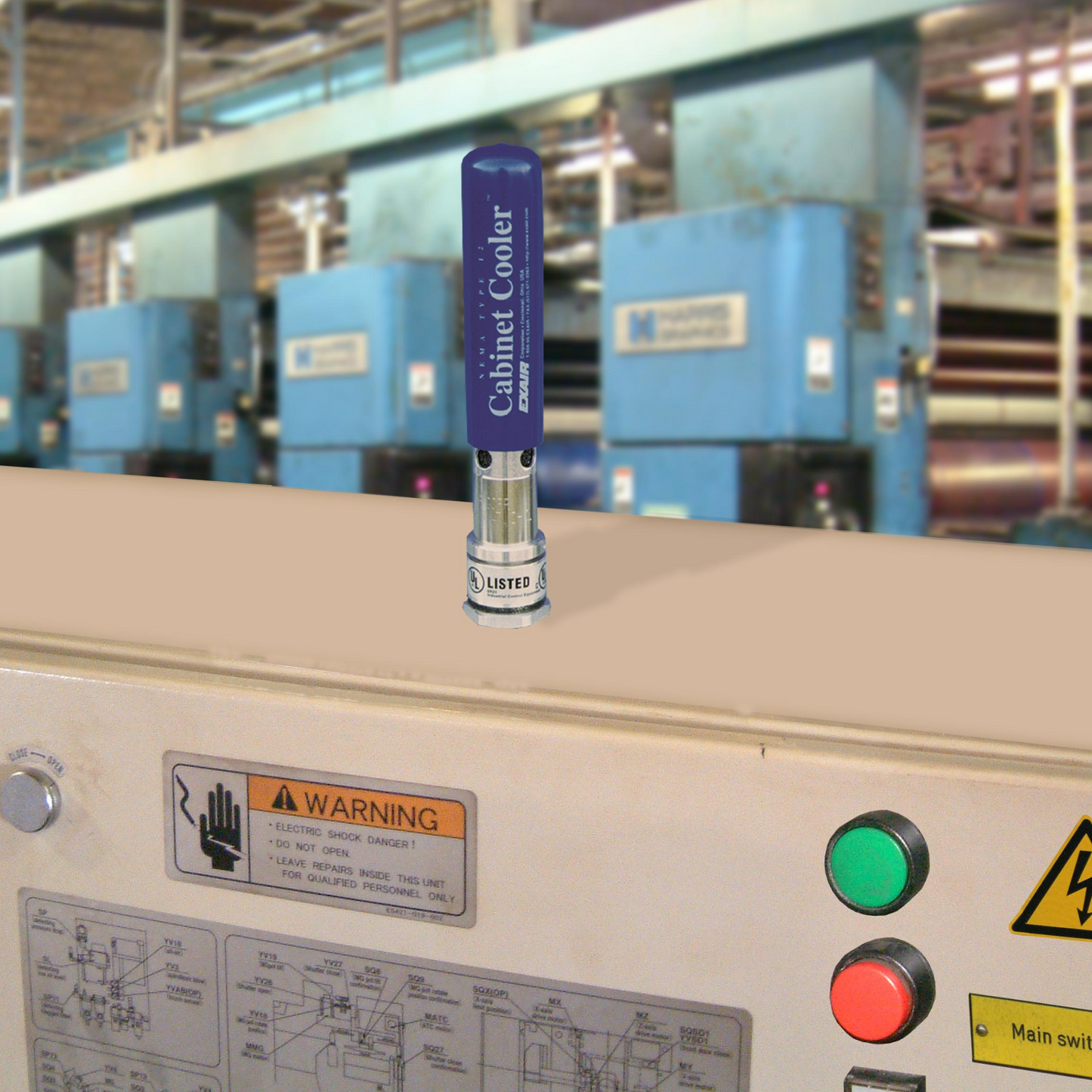 Uređaj za hlađenje električnih ormana - Serija 12 - Za opšta industrijska okruženja